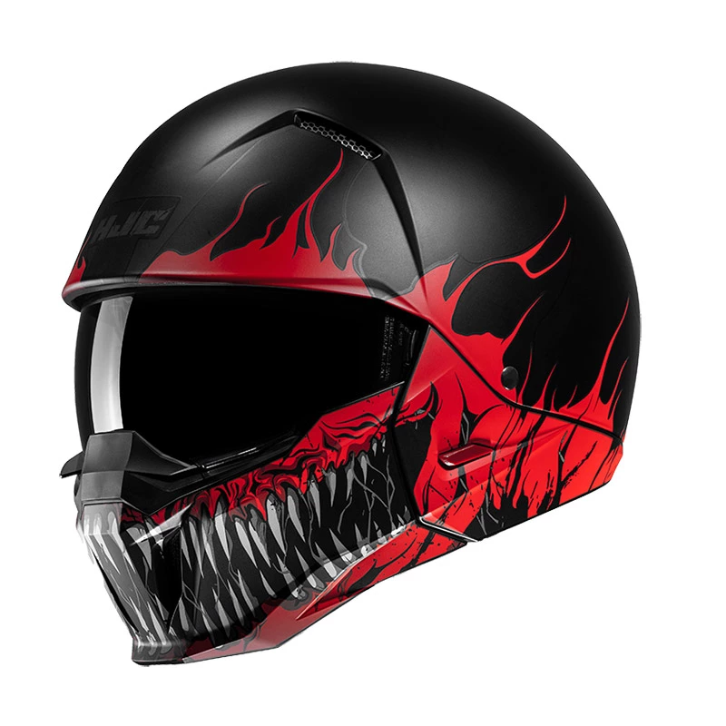 Mentoniera Removibile Casco Hjc I20 Scraw Rosso Nero 1 Mentoniera Removibile Casco Hjc I20 Scraw Rosso Nero