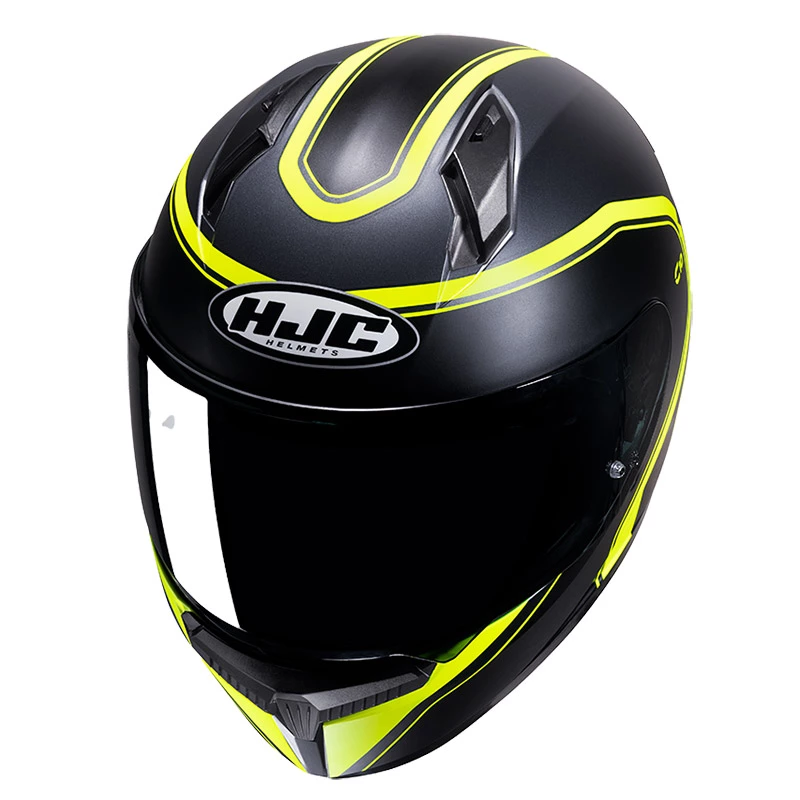 Policarbonato Casco Hjc C10 Elie Giallo Nero 2 Policarbonato Casco Hjc C10 Elie Giallo Nero - immagine 2