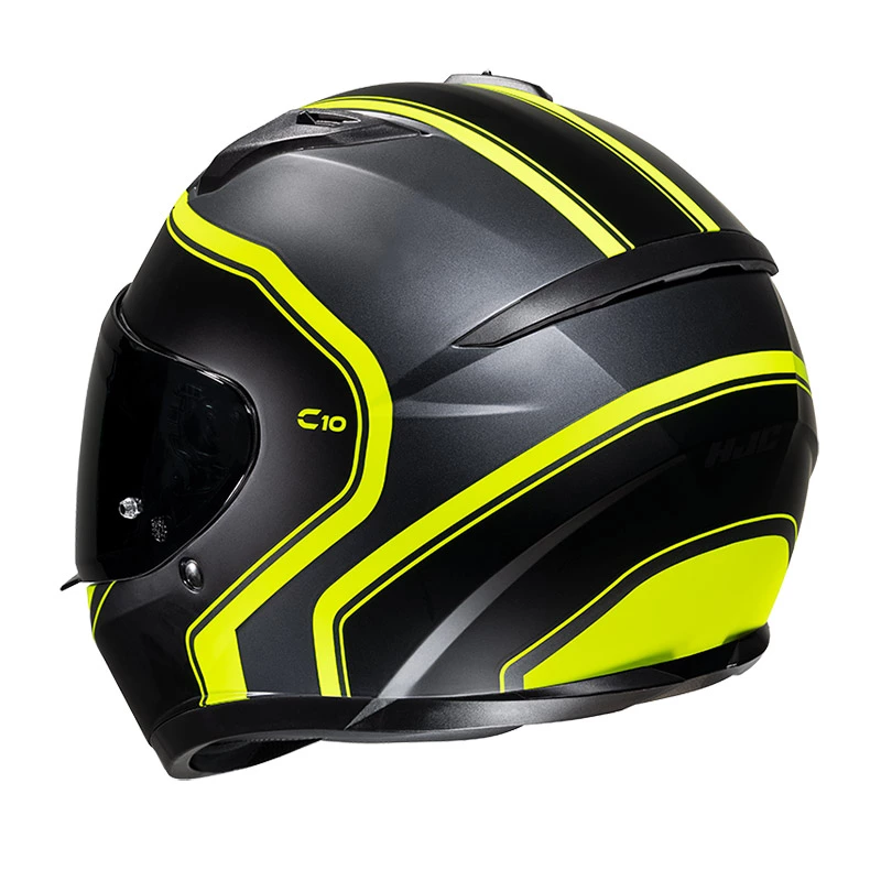 Policarbonato Casco Hjc C10 Elie Giallo Nero 3 Policarbonato Casco Hjc C10 Elie Giallo Nero - immagine 3