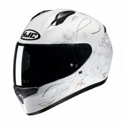 Policarbonato Casco Hjc C10 Epik Bianco Rosa