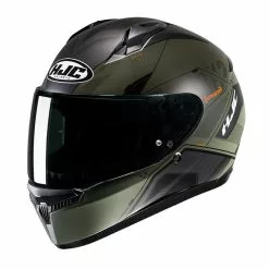 Policarbonato Casco Hjc C10 Inka Verde Arancio