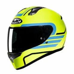Policarbonato Casco Hjc C10 Lito Giallo Blu