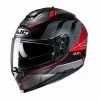 Policarbonato Casco Hjc C70 Nian Nero Rosso