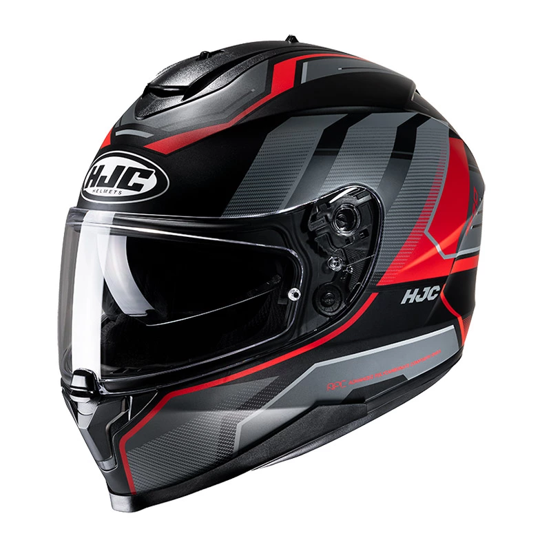 Policarbonato Casco Hjc C70 Nian Nero Rosso 1 Policarbonato Casco Hjc C70 Nian Nero Rosso