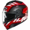 Policarbonato Casco Hjc C70 Koro Nero Rosso