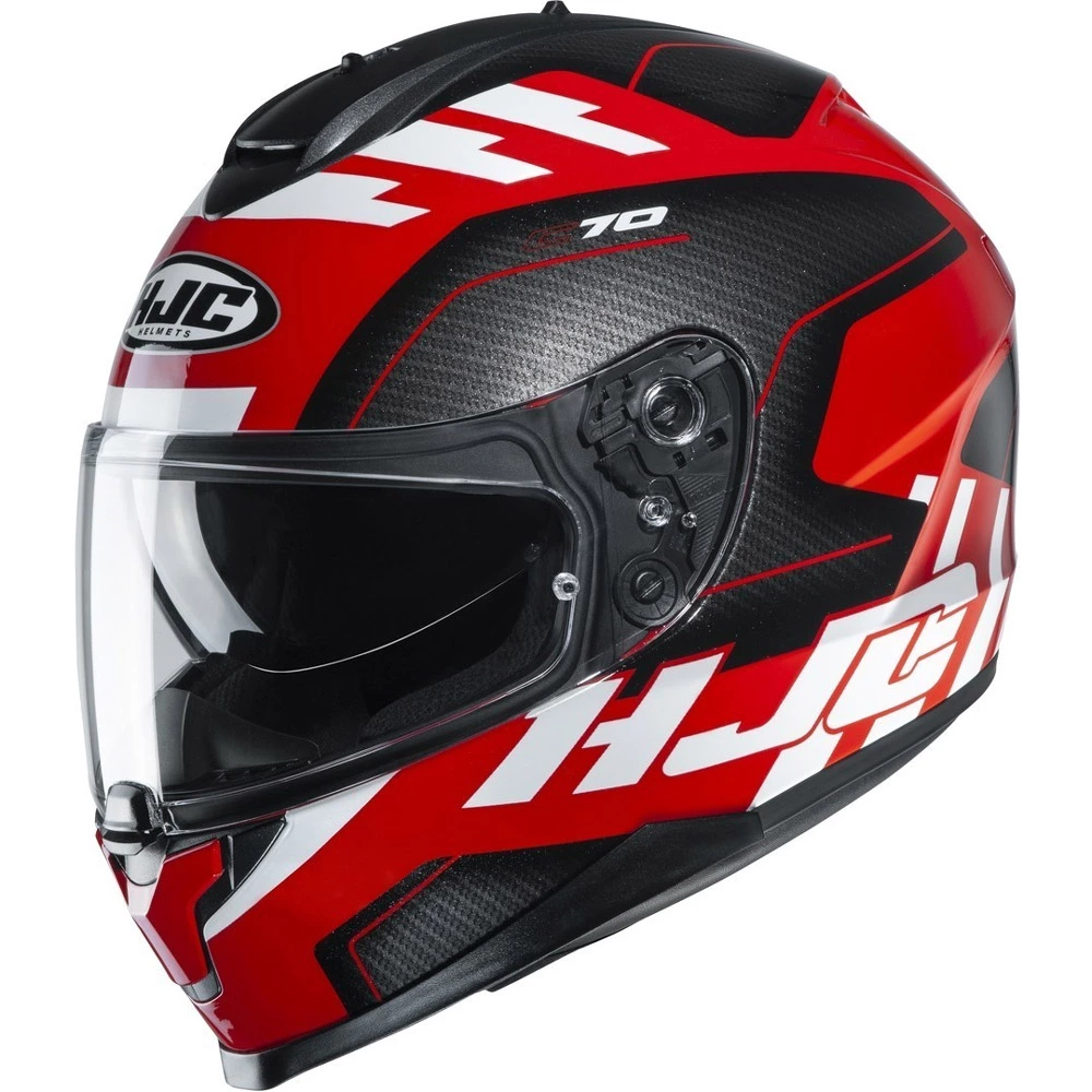 Policarbonato Casco Hjc C70 Koro Nero Rosso 1 Policarbonato Casco Hjc C70 Koro Nero Rosso