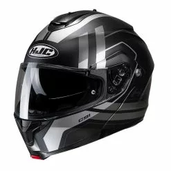 Policarbonato Casco Modulare Hjc C91 Octo Grigio Nero