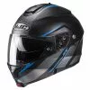 Policarbonato Casco Modulare Hjc C91 Tero Nero Blu