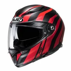 Fibra Casco Hjc F70 Galla Nero Rosso