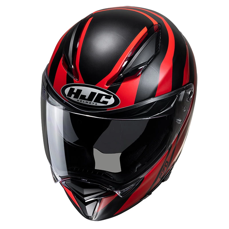 Fibra Casco Hjc F70 Galla Nero Rosso 2 Fibra Casco Hjc F70 Galla Nero Rosso - immagine 2