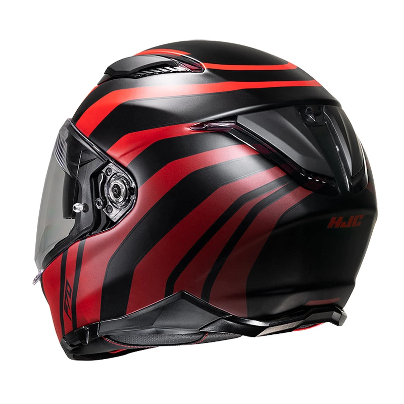 Fibra Casco Hjc F70 Galla Nero Rosso 3 Fibra Casco Hjc F70 Galla Nero Rosso - immagine 3
