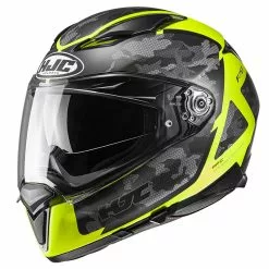 Fibra Casco Hjc F70 Katra Giallo Nero