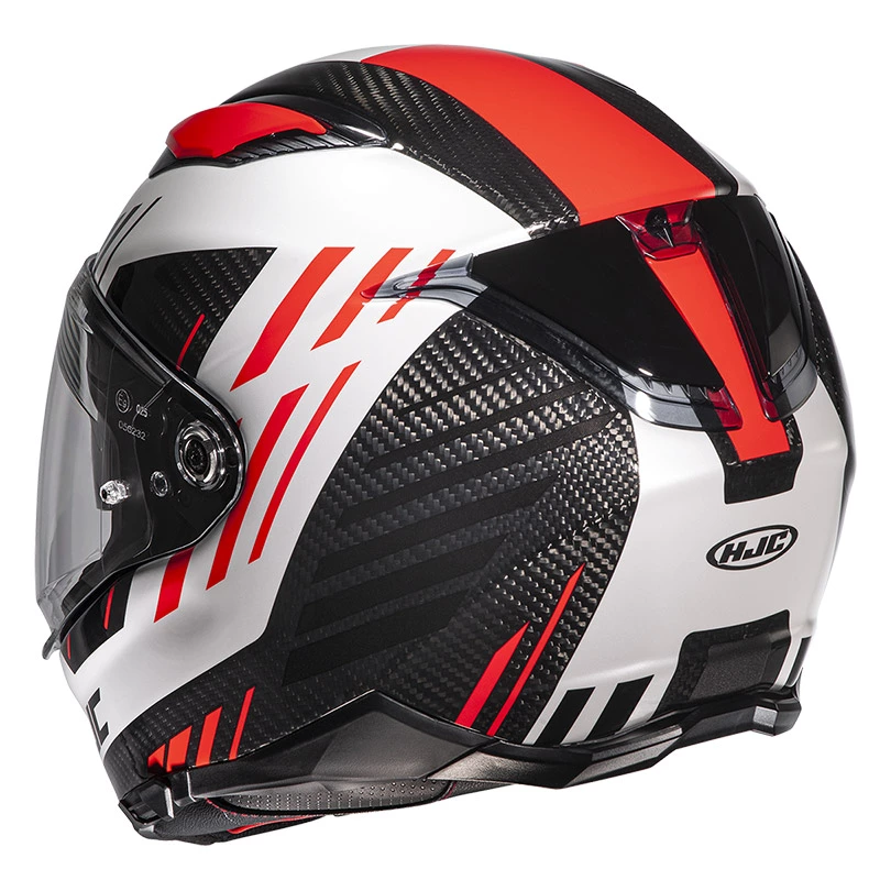 Fibra Casco Hjc F70 Carbon Kesta Rosso 3 Fibra Casco Hjc F70 Carbon Kesta Rosso - immagine 3