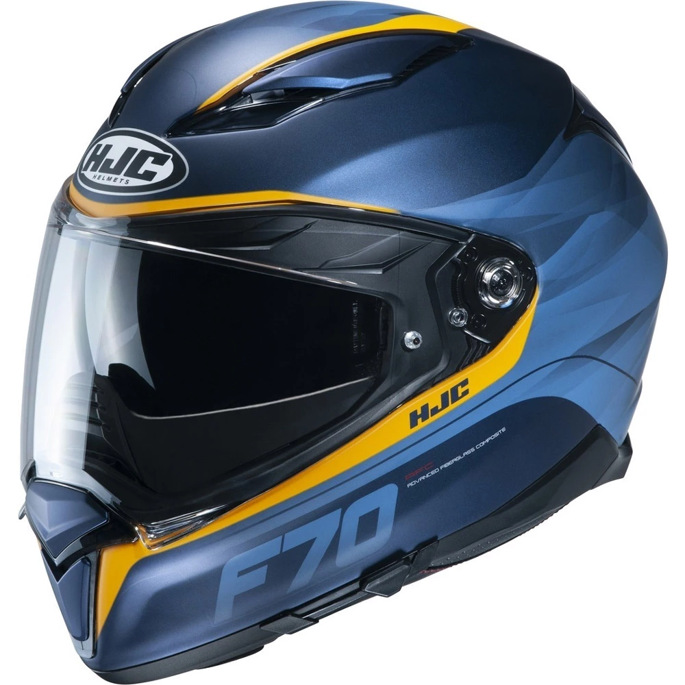 Fibra Casco Hjc F70 Feron Blu Giallo 1 Fibra Casco Hjc F70 Feron Blu Giallo