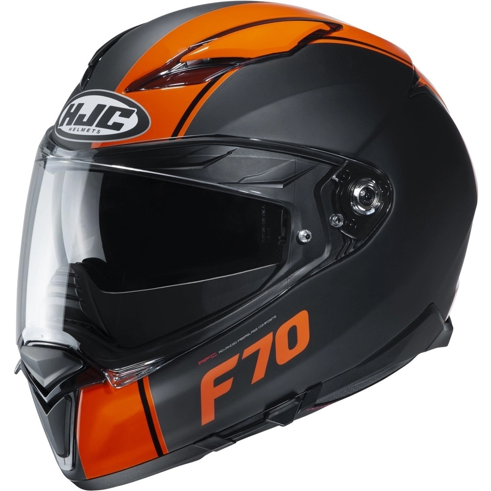 Fibra Casco Hjc F70 Mago Nero Arancio 1 Fibra Casco Hjc F70 Mago Nero Arancio