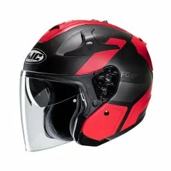 Fibra Casco Hjc Fg Jet Epen Nero Rosso
