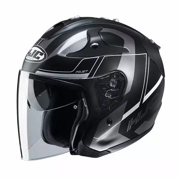 Fibra Casco Hjc Fg Jet Komina Argento 1 Fibra Casco Hjc Fg Jet Komina Argento