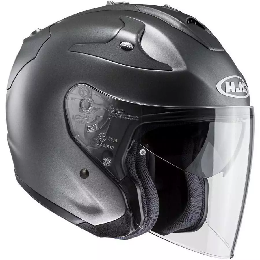 Fibra Hjc Casco Fg Jet Titanium Opaco 1 Fibra Hjc Casco Fg Jet Titanium Opaco