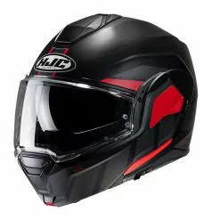 Policarbonato Casco Modulare Hjc I100 Beis Nero Rosso