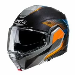 Policarbonato Casco Modulare Hjc I100 Beston Arancio Blu