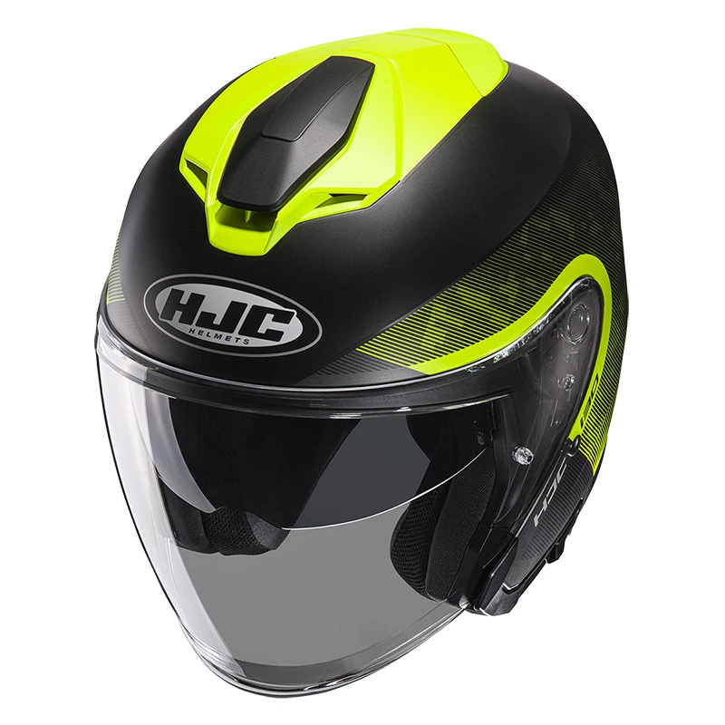 Policarbonato Casco Jet Hjc I30 Dexta Nero Giallo 3 Policarbonato Casco Jet Hjc I30 Dexta Nero Giallo - immagine 3