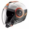 Policarbonato Casco Jet Hjc I40 Panadi Arancio Grigio