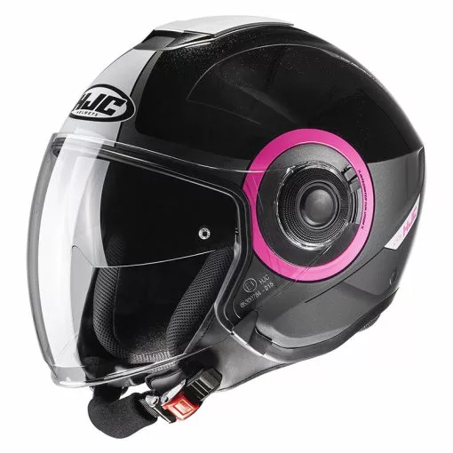 Policarbonato Casco Jet Hjc I40 Panadi Nero Rosa 1 Policarbonato Casco Jet Hjc I40 Panadi Nero Rosa -Vendite HJC hjc i40 panadi nerorosa