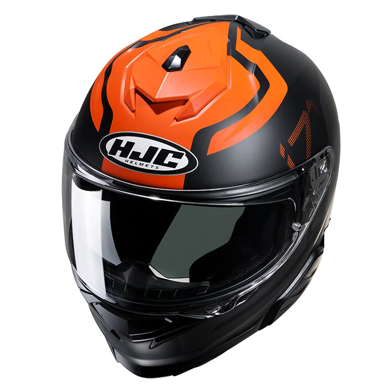 Policarbonato Casco Hjc I71 Enta Arancio Nero 2 Policarbonato Casco Hjc I71 Enta Arancio Nero - immagine 2