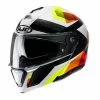 Policarbonato Casco Modulare Hjc I90 Lark Giallo Arancio