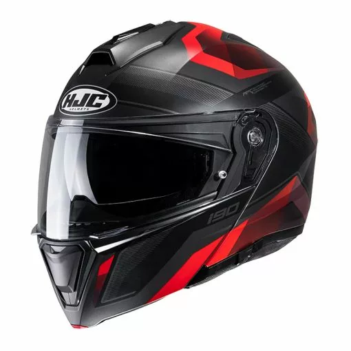 Policarbonato Casco Modulare Hjc I90 Lark Rosso Nero 5 Policarbonato Casco Modulare Hjc I90 Lark Rosso Nero -Vendite HJC hjc i90 lark rosso