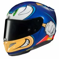 Fibra Casco Hjc Rpha 11 Sonic Sega Blu