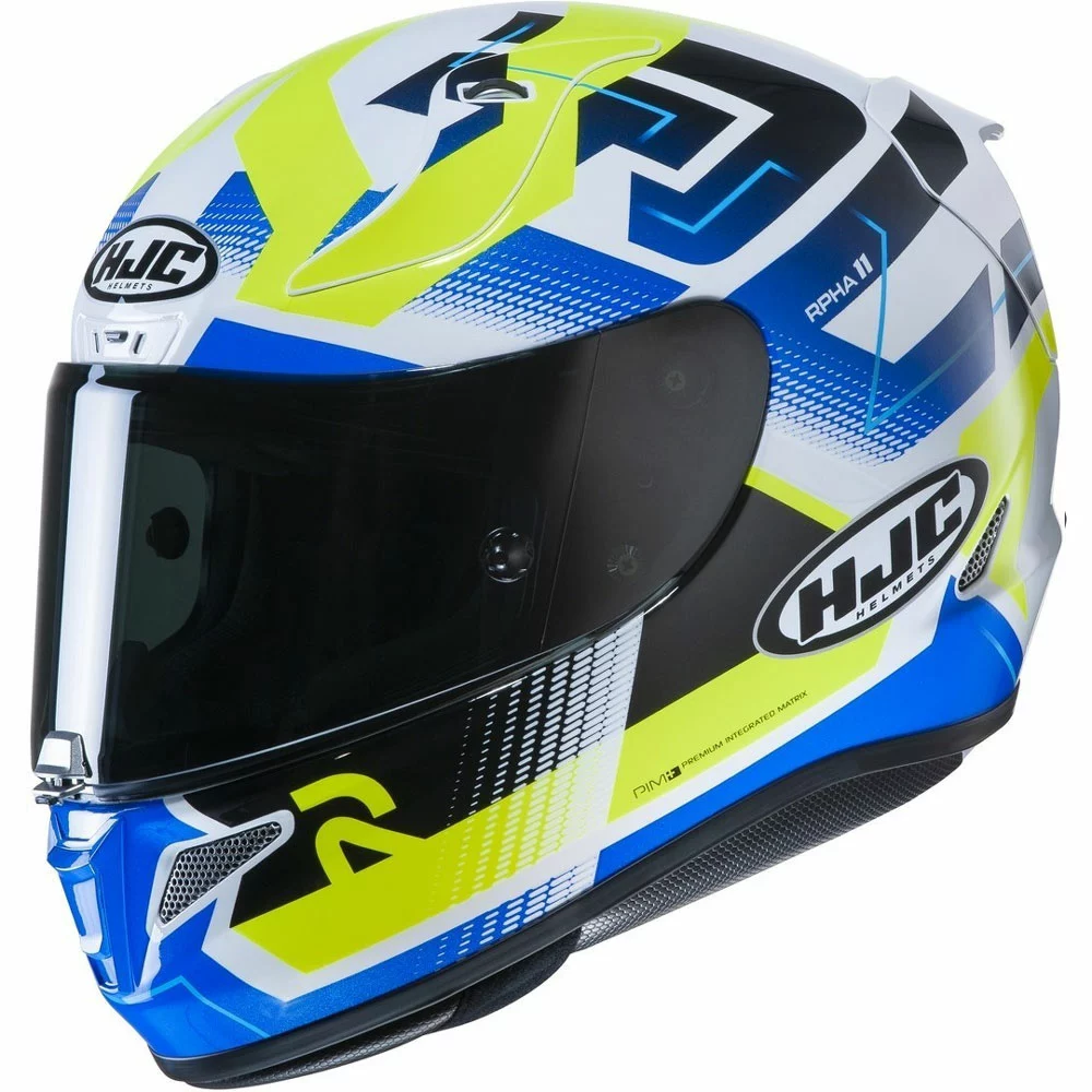 Fibra Casco Hjc Rpha 11 Nectus Bianco Giallo Blu 1 Fibra Casco Hjc Rpha 11 Nectus Bianco Giallo Blu