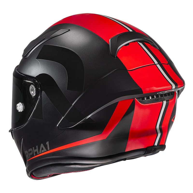 Fibra Casco Hjc Rpha 1 Senin Nero Rosso 2 Fibra Casco Hjc Rpha 1 Senin Nero Rosso - immagine 2