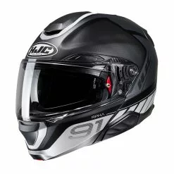 Fibra Casco Hjc Rpha 91 Rafino Nero Grigio
