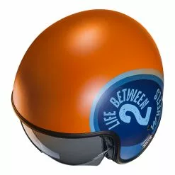Custom Casco Hjc V30 Harvey Arancio Azzurro -Vendite HJC hjc v30 harvey arancio 3