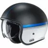 Custom Casco Hjc V30 Equinox Nero Blu Bianco