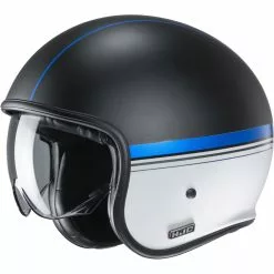 Custom Casco Hjc V30 Equinox Nero Blu Bianco