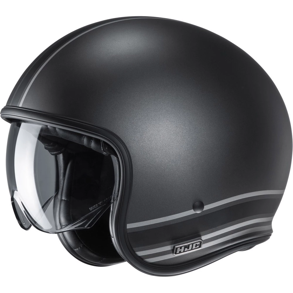 Custom Casco Hjc V30 Senti Nero Argento 1 Custom Casco Hjc V30 Senti Nero Argento