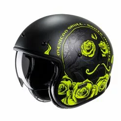 Custom Casco Hjc V31 Desto Giallo Nero