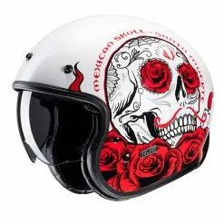 Custom Casco Hjc V31 Desto Rosso Bianco
