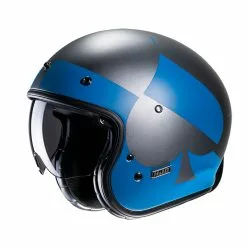Custom Casco Hjc V31 Kuz Blu Nero
