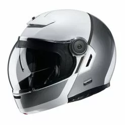 Fibra Casco Modulare Hjc V90 Mobix Bianco