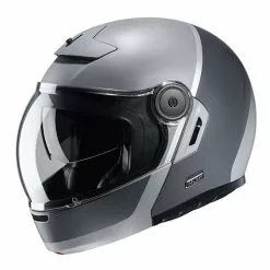 Fibra Casco Modulare Hjc V90 Mobix Grigio